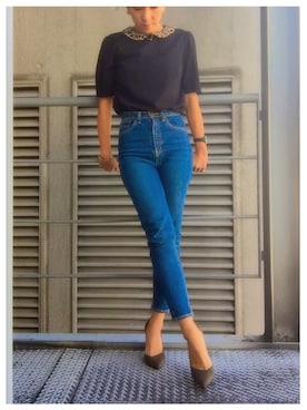 「アイテム（パンプス）」を使った、R&E_REZOY本部staffさん（レディース・162cm・30代）の秋コーディネート