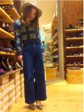 「REZOY（リゾイ）のアイテム」を使った、R&E_REZOY本部staffさん（レディース・153cm）の秋コーディネート