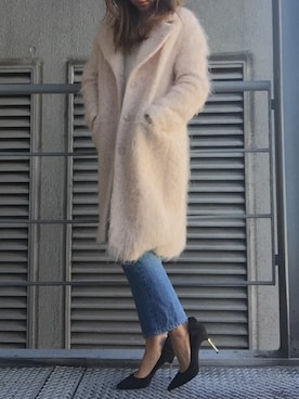 「アイテム（パンプス）」を使った、R&E_REZOY本部staffさん（レディース・162cm・30代）の冬コーディネート