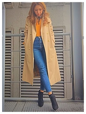 R&E_REZOY本部staffさん（レディース・162cm・30代）の冬コーディネート