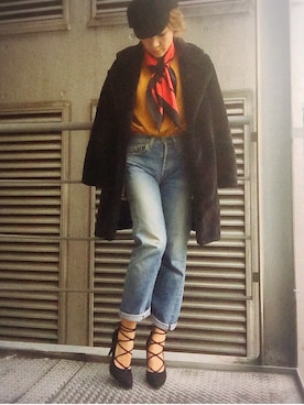 R&E_REZOY本部staffさん（レディース・162cm・30代）の冬コーディネート