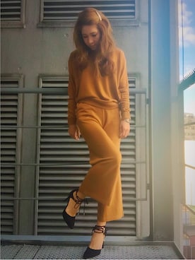 R&E_REZOY本部staffさん（レディース・162cm・30代）の冬コーディネート