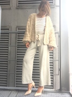 R&E_REZOY本部staffさん（レディース・162cm・30代）の冬コーディネート