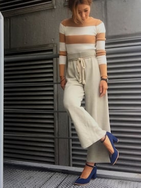 「マリン」｜R&E_REZOY本部staffさん（レディース・162cm）の冬コーディネート