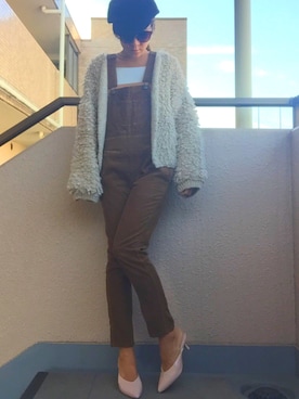 「ピンクベージュ」｜R&E_REZOY本部staffさん（レディース・162cm）の冬コーディネート