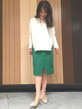 「REZOY（リゾイ）のアイテム」を使った、R&E_REZOY本部staffさん（レディース・152cm）の春コーディネート