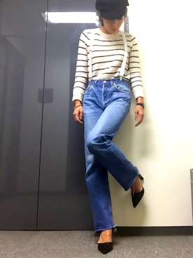 R&E_REZOY本部staffさん（レディース・162cm・30代）の春コーディネート