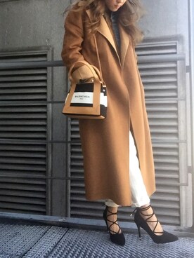 「R&E（アールアンドイー）のアイテム（パンプス）」を使った、R&E_REZOY本部staffさん（レディース・162cm）の春コーディネート