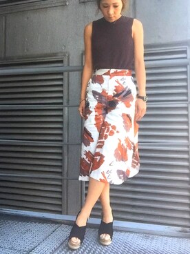 「REZOY（リゾイ）のアイテム」を使った、R&E_REZOY本部staffさん（レディース・162cm）の春コーディネート