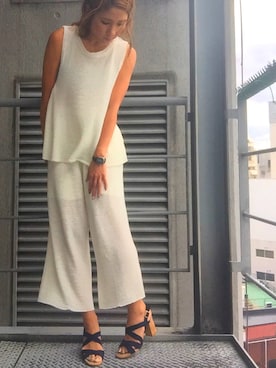 「REZOY（リゾイ）のアイテム」を使った、R&E_REZOY本部staffさん（レディース・162cm）の夏コーディネート