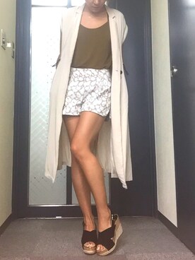 「REZOY（リゾイ）のアイテム」を使った、R&E_REZOY本部staffさん（レディース・162cm）の夏コーディネート