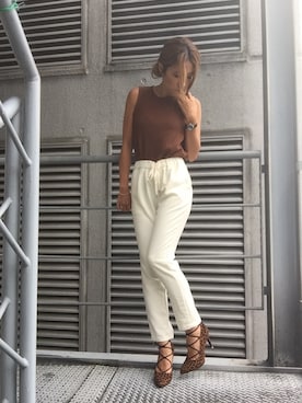 R&E_REZOY本部staffさん（レディース・162cm）の夏コーディネート