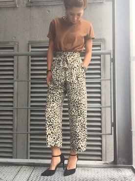 「REZOY（リゾイ）のアイテム」を使った、R&E_REZOY本部staffさん（レディース・162cm）の夏コーディネート