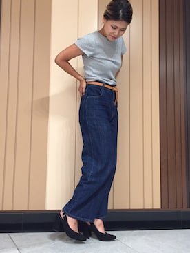 R&E_REZOY本部staffさん（レディース・157cm）の夏コーディネート
