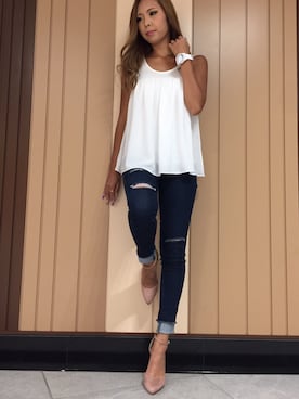 R&E_REZOY本部staffさん（レディース・156cm）の夏コーディネート