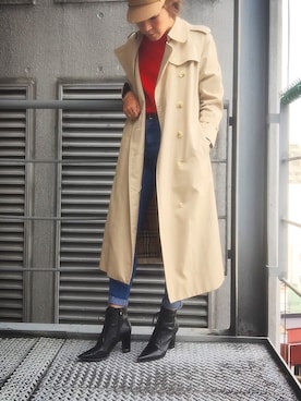 「REZOY（リゾイ）のアイテム（ブーツ）」を使った、R&E_REZOY本部staffさん（レディース・162cm）の秋コーディネート