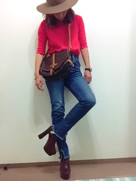 「厚底」｜R&E_REZOY本部staffさん（レディース・162cm）の秋コーディネート