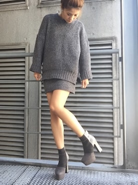 「パイソン柄」｜R&E_REZOY本部staffさん（レディース・162cm）の秋コーディネート