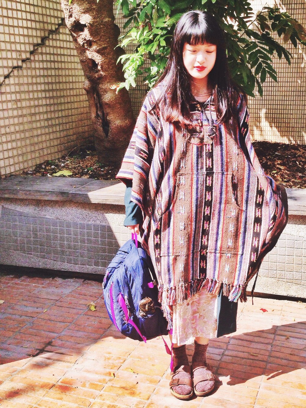 「永樂」｜「girlsdontcryのアイテム（その他アウター、ブラウン系）」を使った、nobitablairさん（レディース・159cm）の冬コーディネートの1枚目の写真