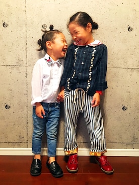 ﾋﾞｷ ﾆ ｽﾞﾑさん（キッズ・110cm）の夏コーディネート