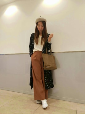kishiさん（レディース・166cm）の秋コーディネート