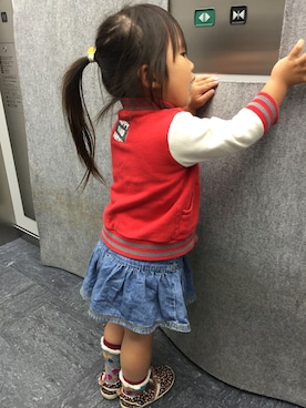 「BREEZE（ブリーズ）のアイテム（スタジャン）」を使った、YASOさん（レディース・160cm）の秋コーディネート