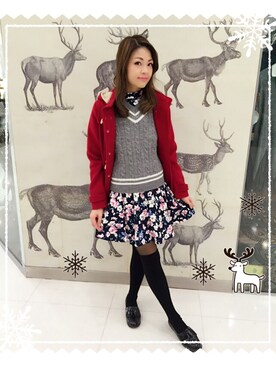 「Lily Brown」｜「アイテム（モッズコート）」を使った、moon_tsukiさん（レディース・167cm）の冬コーディネート
