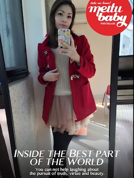 「Lily Brown」｜「アイテム（モッズコート）」を使った、moon_tsukiさん（レディース・167cm）の冬コーディネート