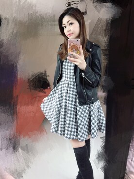 「dazzlin（ダズリン）のアイテム（つなぎ/オールインワン）」を使った、moon_tsukiさん（レディース・167cm）の春コーディネート