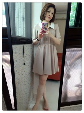 「EATME（イートミー）のアイテム（オールインワン・サロペット）」を使った、moon_tsukiさん（レディース・168cm）の春コーディネート