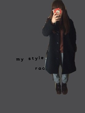 「Dr. Martens（ドクターマーチン）のDr.Martens (ドクターマーチン)/1461 3EYE GIBSON SHOES（その他シューズ）」を使った、らおさん（レディース・152cm）の冬コーディネート