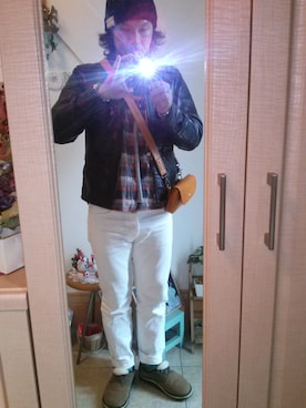 「STEVENSON OVERALL CO.（スティーブンソンオーバーオール）のアイテム（ジャケット/アウター）」を使った、tomolex さん（メンズ・172cm）の冬コーディネート