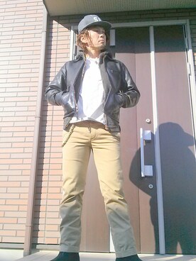 「STEVENSON OVERALL CO.（スティーブンソンオーバーオール）のアイテム（ジャケット/アウター）」を使った、tomolex さん（メンズ・172cm）の冬コーディネート