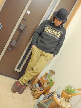 「アイテム（バングル/リストバンド）」を使った、tomolex さん（メンズ・172cm・30代）の冬コーディネート