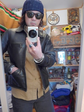 「STEVENSON OVERALL CO.（スティーブンソンオーバーオール）のアイテム（ジャケット/アウター）」を使った、tomolex さん（メンズ・172cm）の冬コーディネート