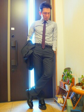 「スーツ」｜tomolex さん（メンズ・172cm）の春コーディネート