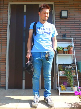 「Cloveru（クローバル）のアイテム」を使った、tomolex さん（メンズ・172cm）の夏コーディネート