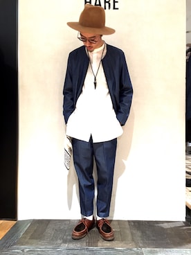 青木/HAREHEPFIVEさん（メンズ・174cm）の冬コーディネート