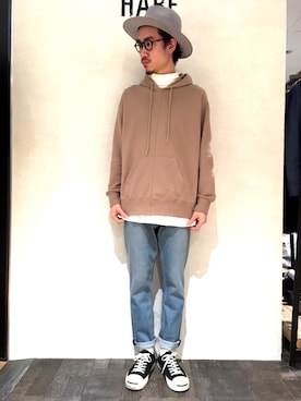 青木/HAREHEPFIVEさん（メンズ・174cm）の冬コーディネート