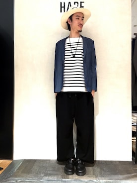 青木/HAREHEPFIVEさん（メンズ・174cm）の冬コーディネート