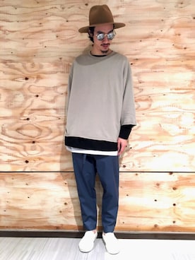 青木/HAREHEPFIVEさん（メンズ・174cm）の春コーディネート