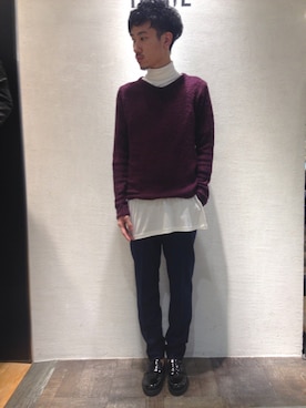 青木/HAREHEPFIVEさん（メンズ・174cm）の秋コーディネート