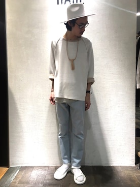 「Teva（テバ）のアイテム」を使った、青木/HAREHEPFIVEさん（メンズ・174cm）の春コーディネート