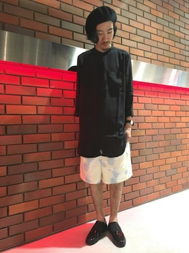 「CA4LA（カシラ）のアイテム（ハンチング/ベレー帽）」を使った、青木/HAREHEPFIVEさん（メンズ・174cm）の春コーディネート