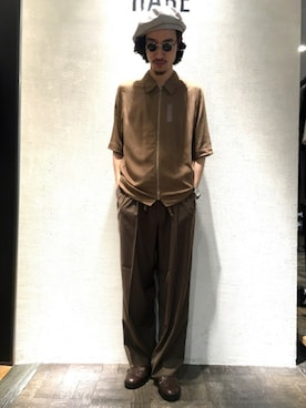 青木/HAREHEPFIVEさん（メンズ・174cm）の春コーディネート