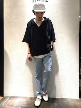 青木/HAREHEPFIVEさん（メンズ・174cm）の春コーディネート