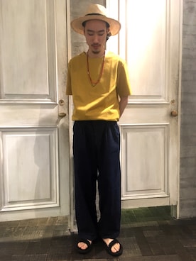 「Teva（テバ）のアイテム」を使った、青木/HAREHEPFIVEさん（メンズ・174cm）の夏コーディネート