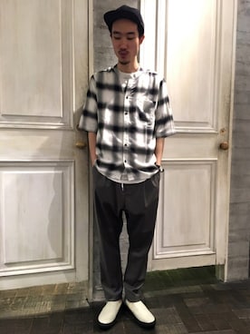 青木/HAREHEPFIVEさん（メンズ・174cm）の夏コーディネート