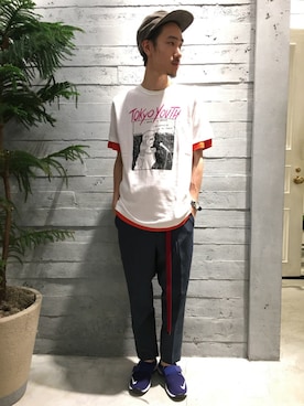 青木/HAREHEPFIVEさん（メンズ・174cm）の夏コーディネート