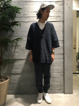 青木/HAREHEPFIVEさん（メンズ・174cm）の夏コーディネート
